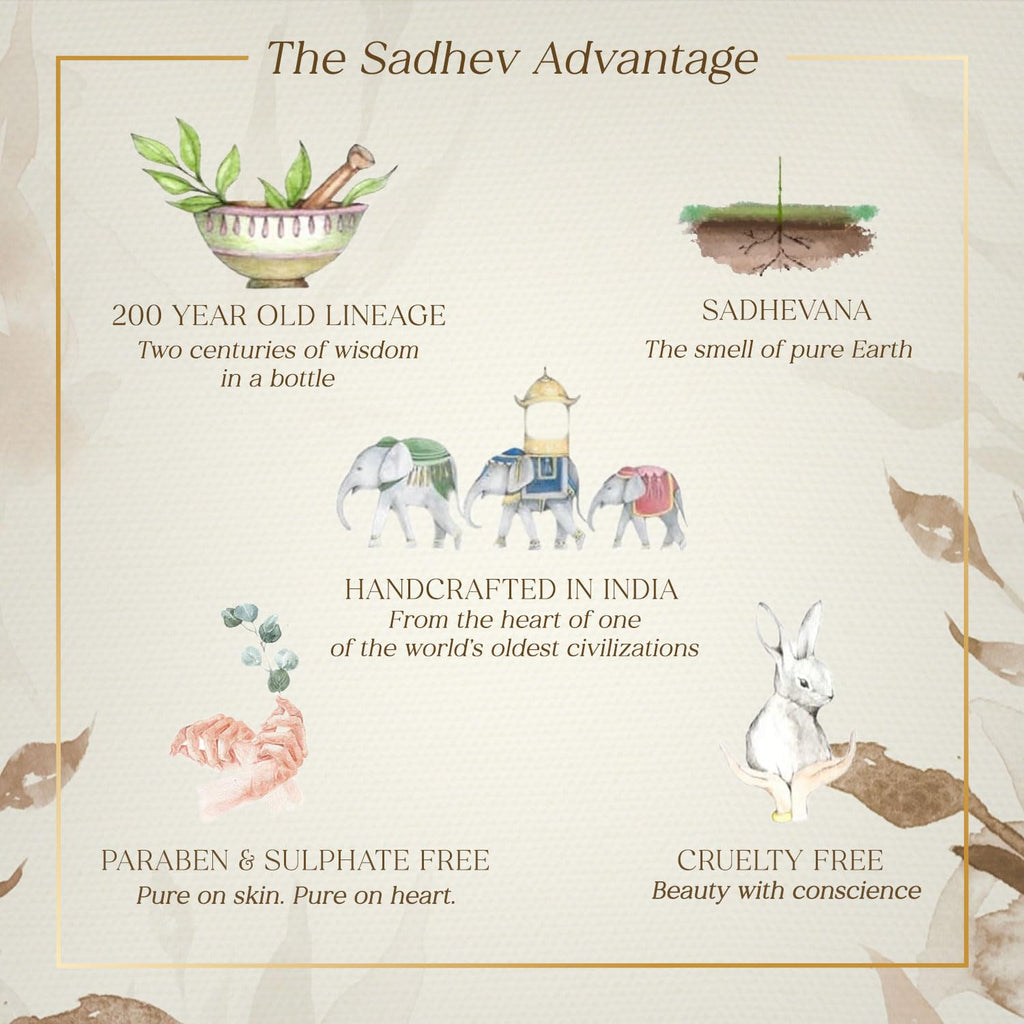 Sadhev Ayurvedic Shower Oil With Goodness Of Vanilla For Hydration And Moistrization
