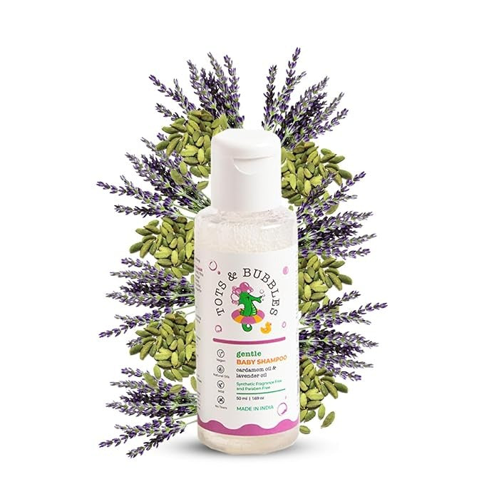 Tots & Bubbles Gentle Tear Free Shampoo with Natural Lavender & Cardamom Oil - 50ml