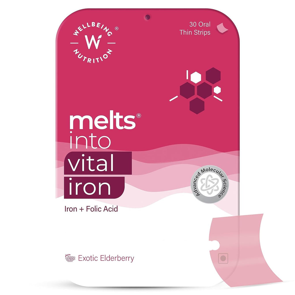 wellbeing nutrition melts into nano iron - 30 strips