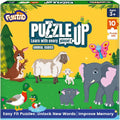 Funtad Puzzle Up Learn Animal Babies 10-in-1 Entry Level Puzzle 45 Big Size Jigsaw Pieces Montessori Educational Toy for Boys & Girls Age 3, 4 & 5 yrs