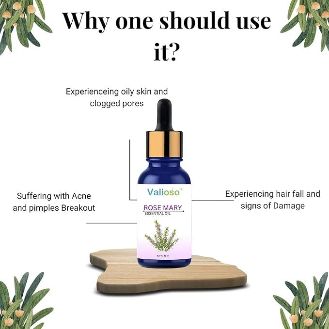 Valioso Rosemary For Hair Growth Essential Oil - 30 ml