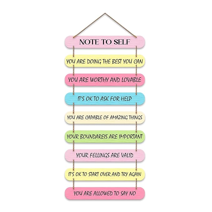 Artvibes Self Motivation Quotes Mdf Wooden Wall Hanging for Home Livingroom Art Items