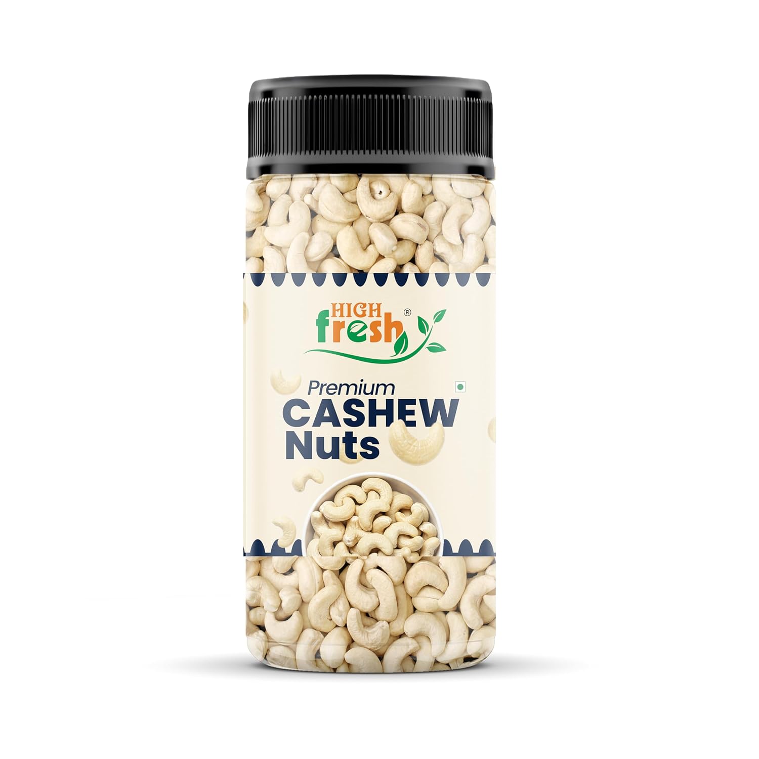 HighFresh Premium Cashew Nuts 250gm | Dry Fruits and Nuts Plain Cashews | 100% Unpolished | Crunchy & Fresh | Rich In Protein, Magnesium & Phosphorus Perfect for Gifting