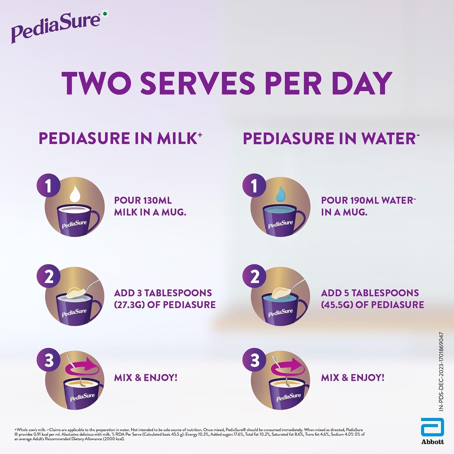 Pediasure Nutritional Drink Powder, Chocolate, Scientifically Designed Nutrition for Supporting Kids Growth 375g
