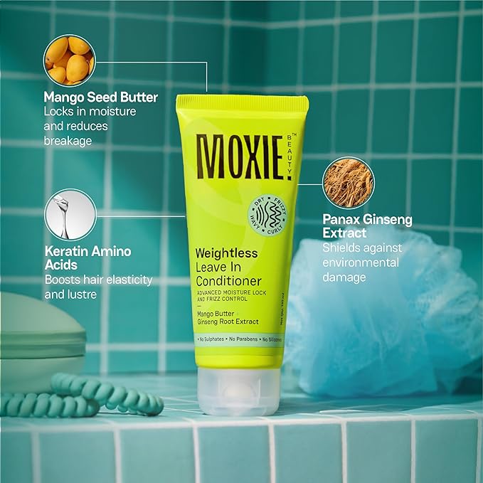 Moxie Beauty Weightless Leave-in Conditioner-mango Butter & Ginseng Root Extract - 50 gms