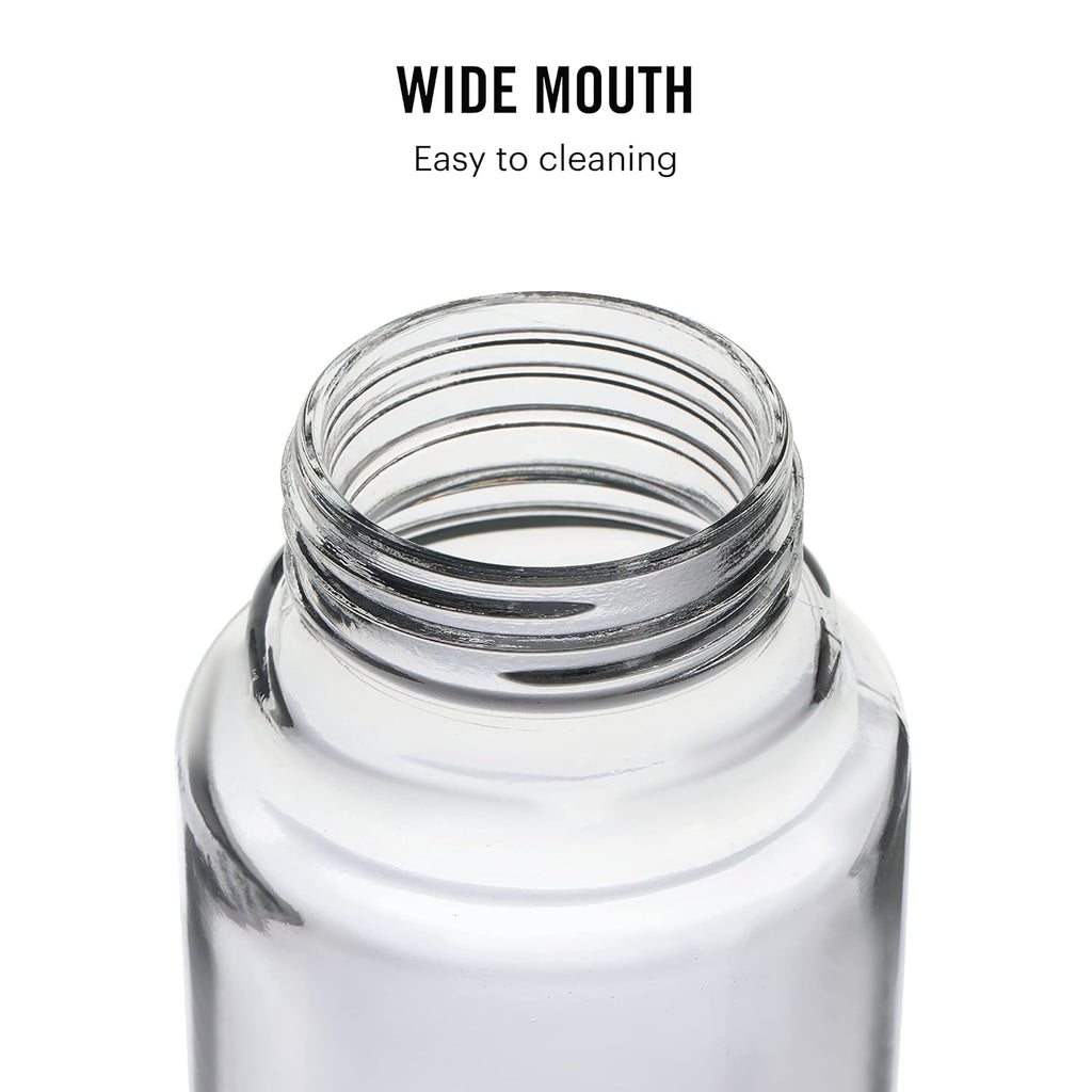 Cello H2o Steelox Glass Water Bottle | 920 Ml | Set of 3 | Silver
