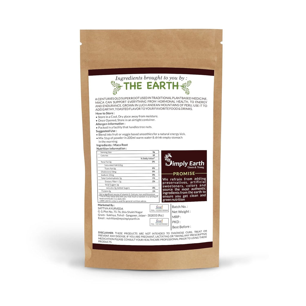 Simply Earth Performance Bundle: Peruvian Maca Root Powder (100g) & Tongkat Ali Longjack Root Extract 100:1 (50g) | Boosts Vitality, Testosterone Level, Stamina & Stress Tolerance for Men & Women