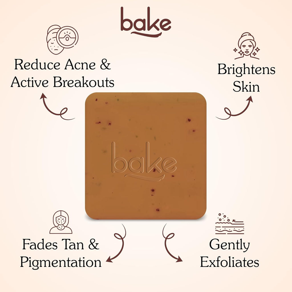 BAKE De-Tan Scrub Treatment Coffee Soap (200Gms Pack of 2) | Ultra Pigmentation Soap for Tan Removal | With 2% Kojic Acid, 1% Glycolic Acid, 1% Alpha Arbutin | | For Pigmentation, Dark Spots & Tan Removal | For Women & Men | 100g x 2