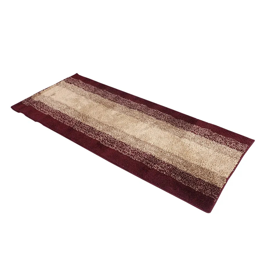 Kuber Industries Shaggy Carpet Polyester Bedside Runner Soft Rug for Hall Offices Kitchens Bedroom Maroon