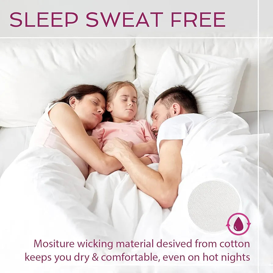 Trance Home Linen Premium 300 TC Pure 100% Cotton Single Size Fitted Bedsheet with 1 Pillow Cover Colour White Plain
