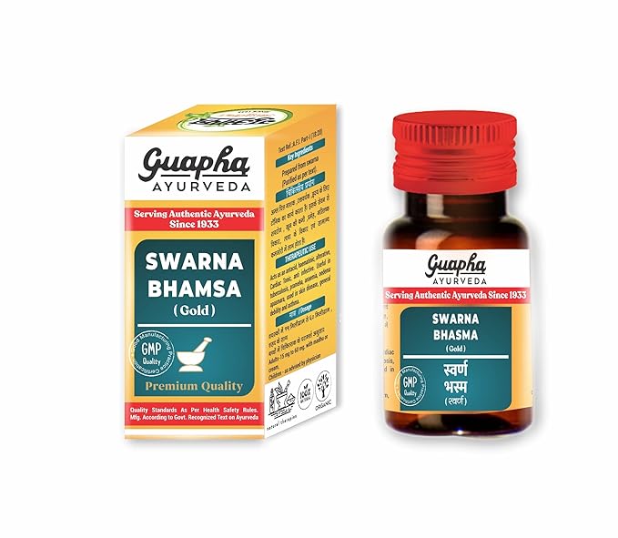 Guapha Ayurveda Swarna Bhasma Gold Bhasma - 500 mg