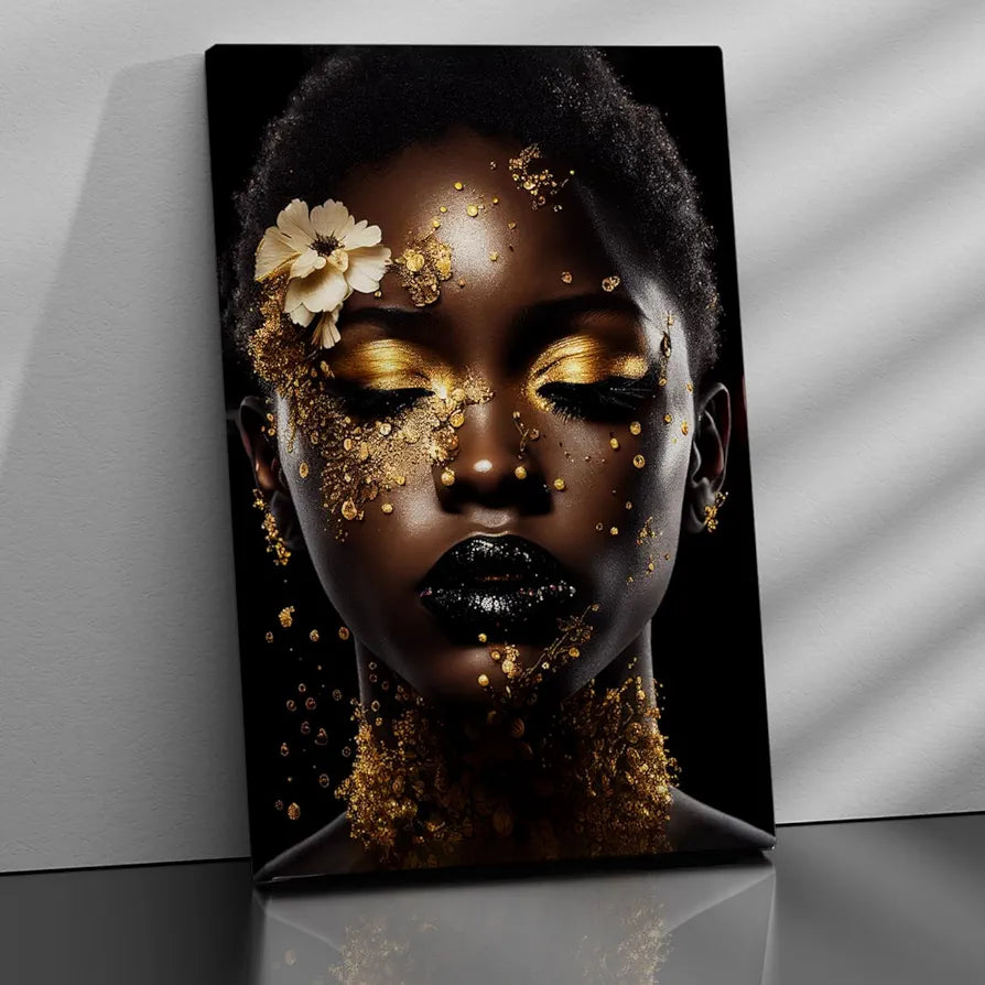 Kotart Modern Art African Woman Canvas Paintings for Bedroom Room Living Room Style03