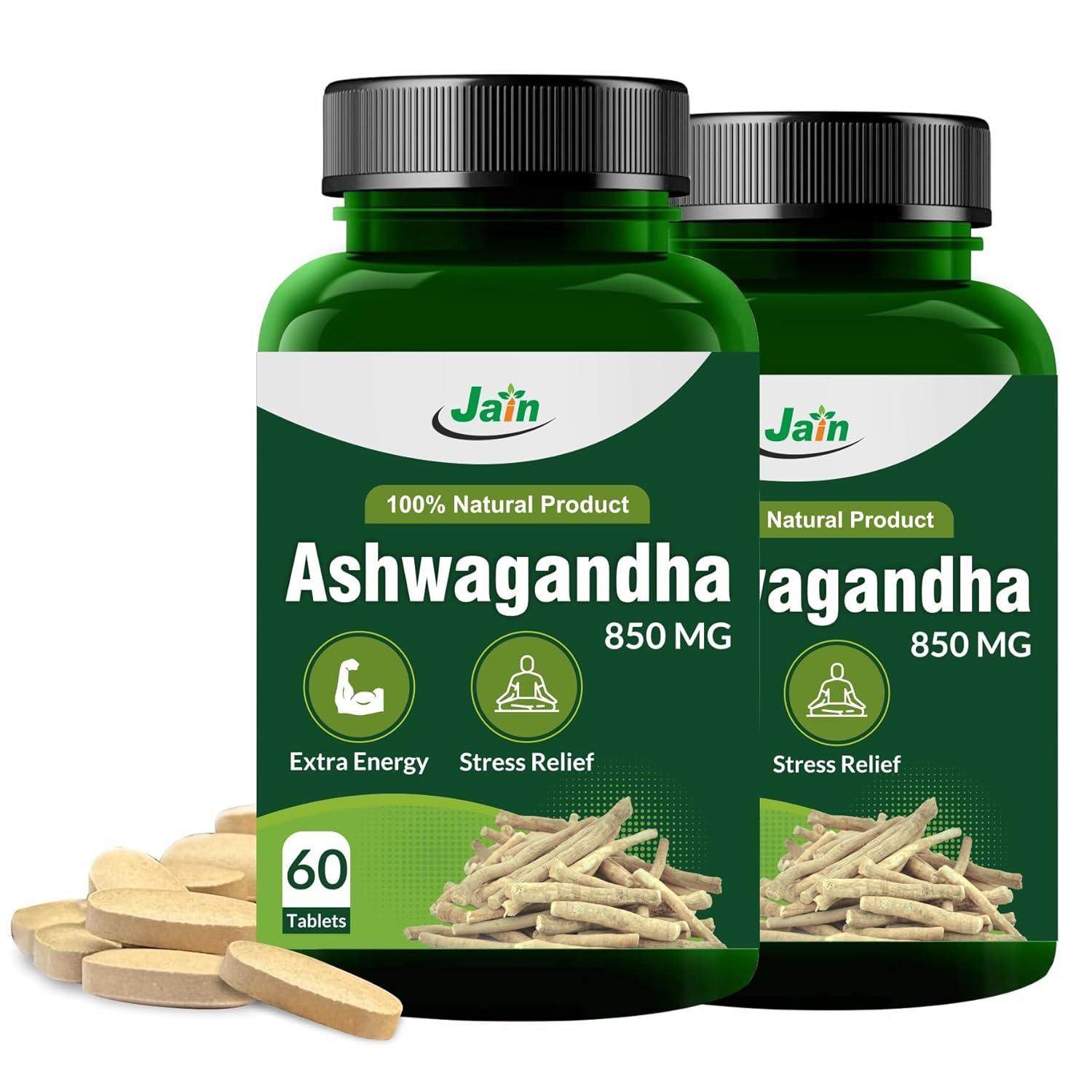 Jain Ashwagandha 850mg Tablets - 60 tablets