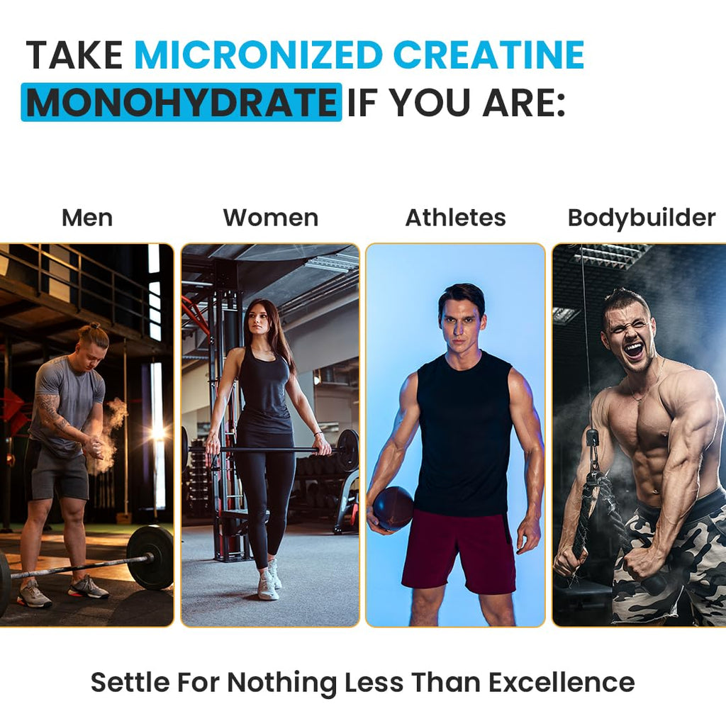 NATURYZ Pure Micronized Creatine Monohydrate | Rapid Absorption | Quercetin | Muscle Strength & Power for Intense Workout | Supports Athletic Performance | Enhances Lean Muscle Volume - 100g(Unflavoured)