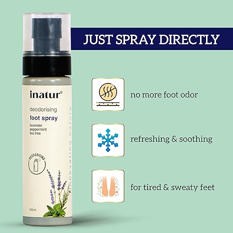 Inatur Foot Spray Lavender & Peppermint Tea Tree - 100 ml