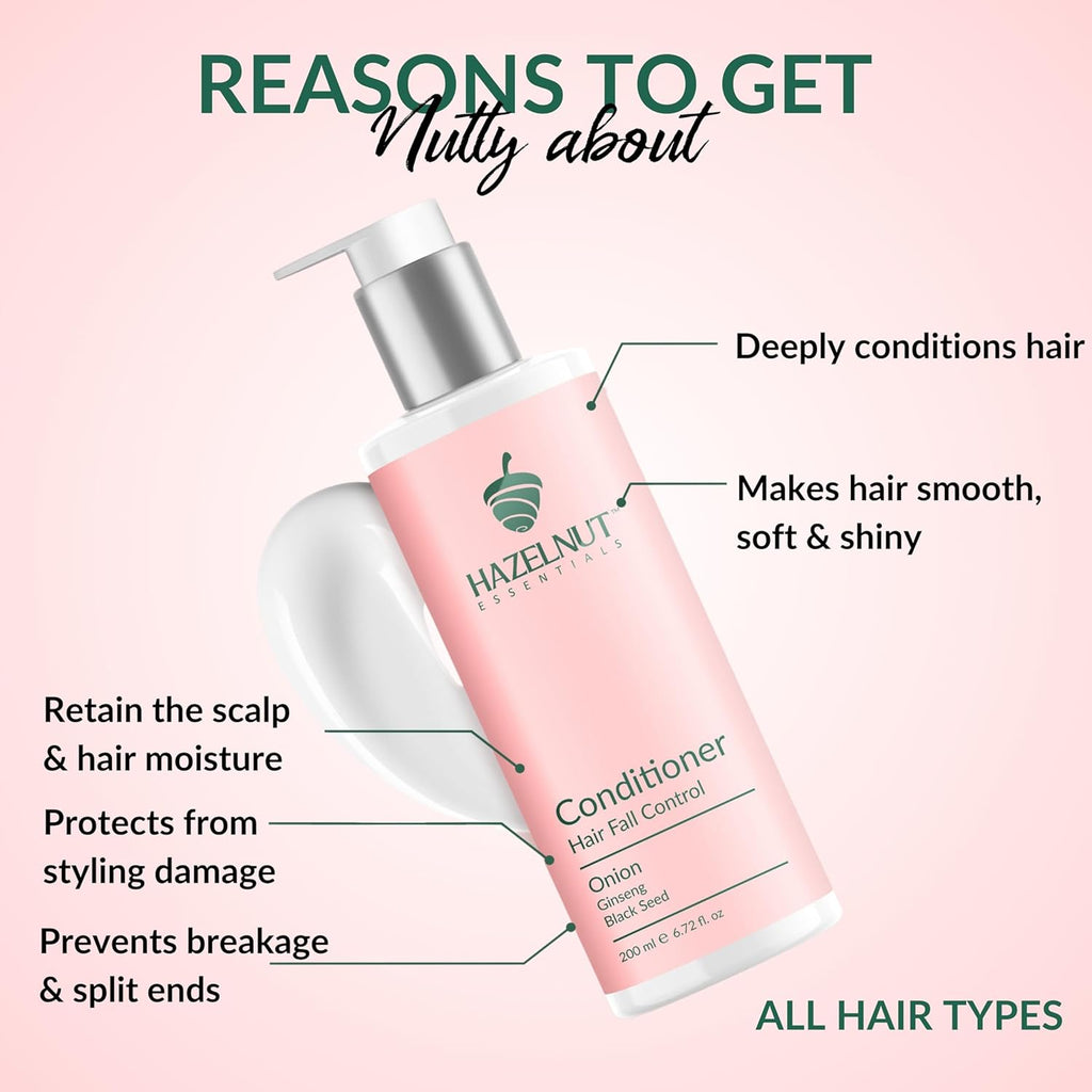 Hazelnut Essentials Onion Conditioner Hair Fall Control - 200 ml