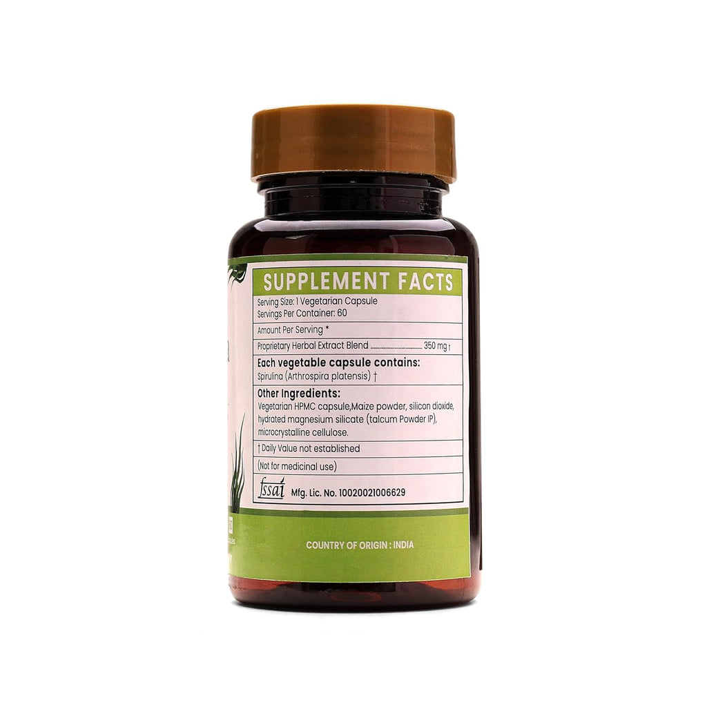 Ayurleaf Herbals Spirulina Capsules - 60 Caps Pack of 2