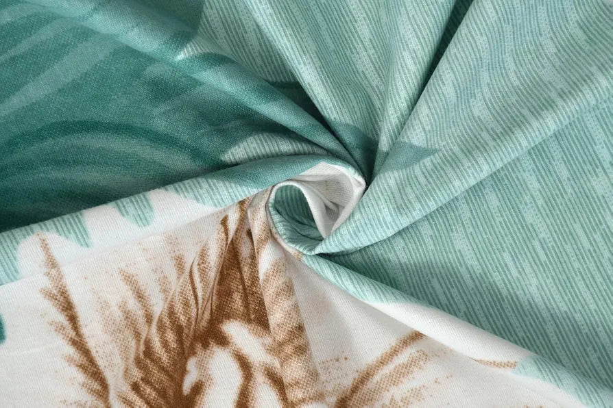 HomeKart Microfiber 160 TC Flat Single Bedsheets for Summer Breathable Wrinklefree  with 1 Pillow Covers Pastle Green