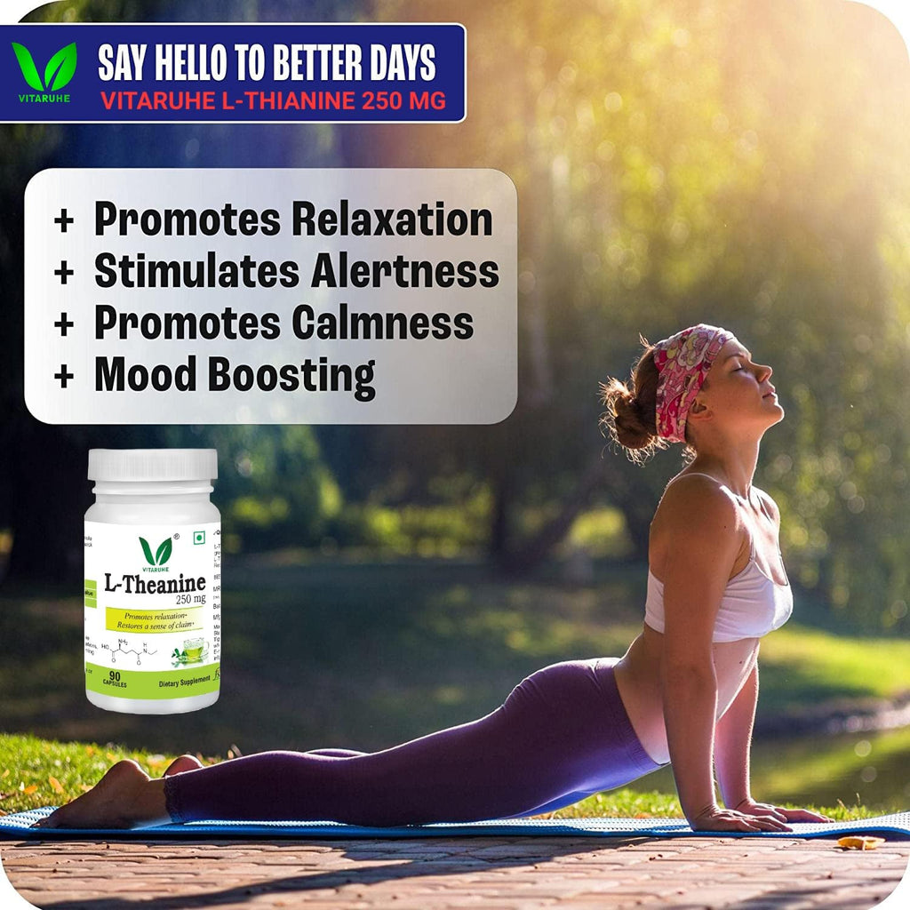 VITARUHE® L-Theanine 250 mg - Promotes a Relaxed State & Healthy Stress Response* -90 Capsules