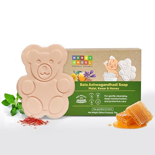 Herby Angel Baby Care Soap Natural Soap for Babies - 75 gms