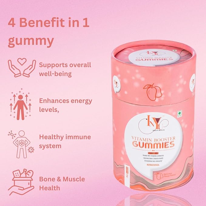 Inyu Vitamin Booster Gummies for Women & Men - 30 gummies