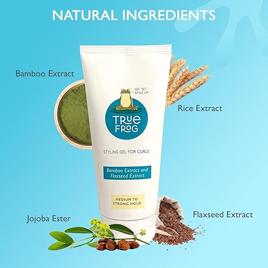 True Frog Styling Gel for Curls for Curly Wavy Hair with Bamboo Extract - 150 ml