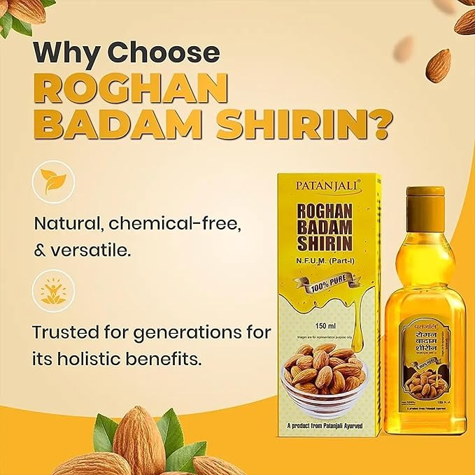 Patanjali Rogan Badam Oil - 150 ml