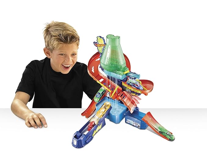 Hot Wheels Color Shifters Science Playset Lab with 1:64 Scale Cars