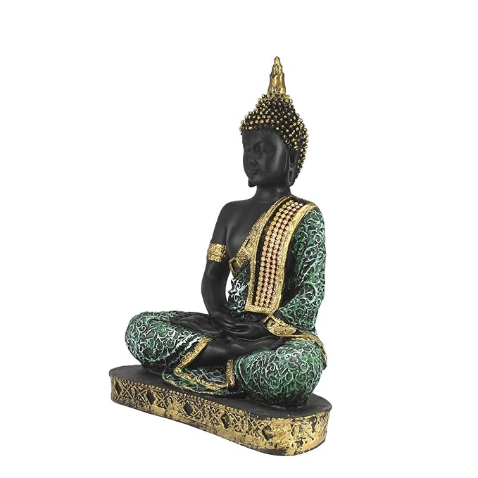 Ecraftindia Buddha Showpiece | Green