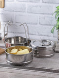 Neelam Clipper Stainless Steel Tiffin Box Set, 3 Container - 1100 ml