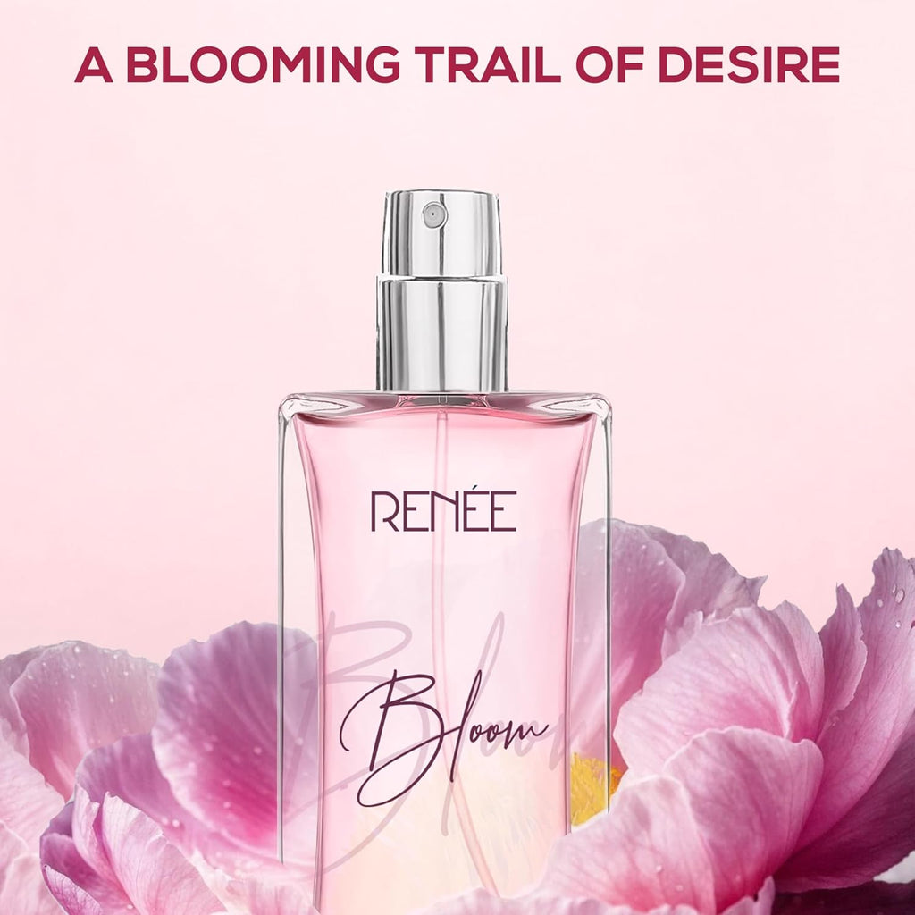 RENEE Eau De Parfum Bloom 50Ml| Premium Long Lasting Luxury Perfume Liquid| Notes Of Almond, Unisex Adult, Scent For All Occasions