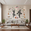 StickMe Lord Radhe Krishna Hindu God Creative Religious Wall Sticker - Self Adhesive Peel & Stick Vinyl Extra Large - 260 x 160 cm