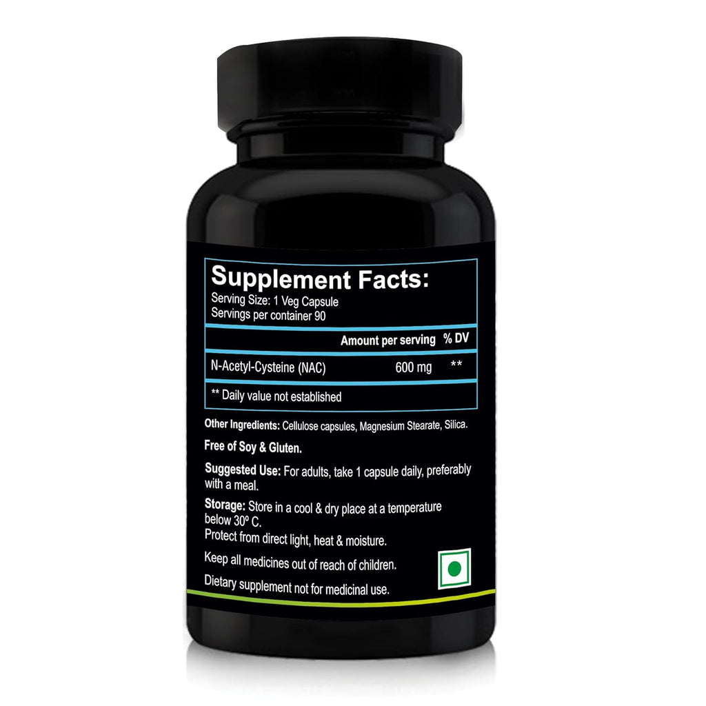 Nutriosys Cysteine 600mg (90 Veg Capsules), Supports immune system