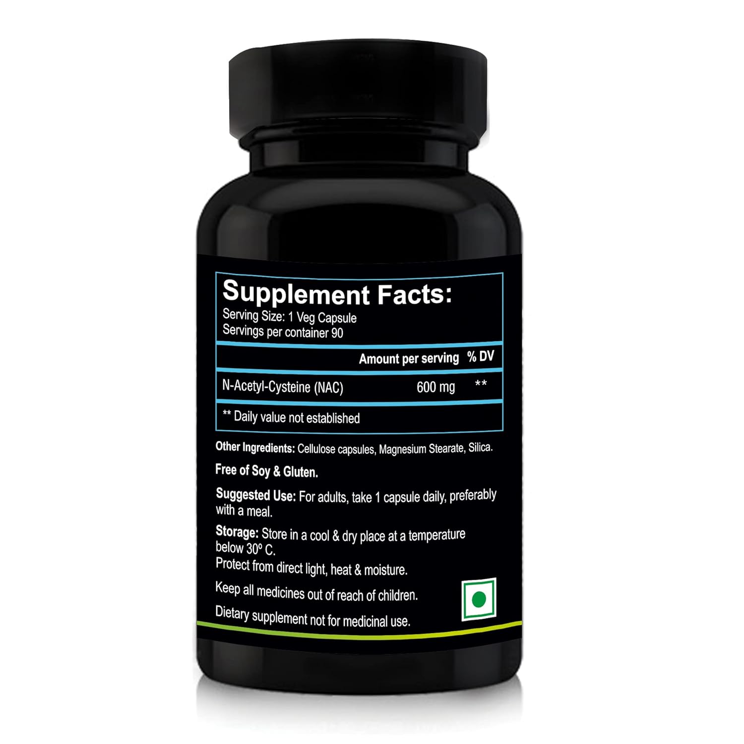 Nutriosys Cysteine 600mg (90 Veg Capsules), Supports immune system