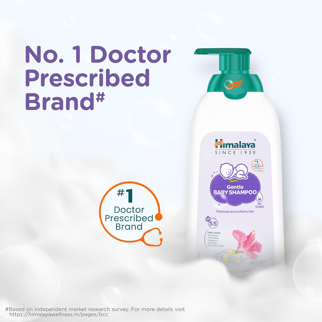Himalaya Gentle Baby Shampoo 600ml | No Tears formula | Cleanses, softens and nourishes baby's hair