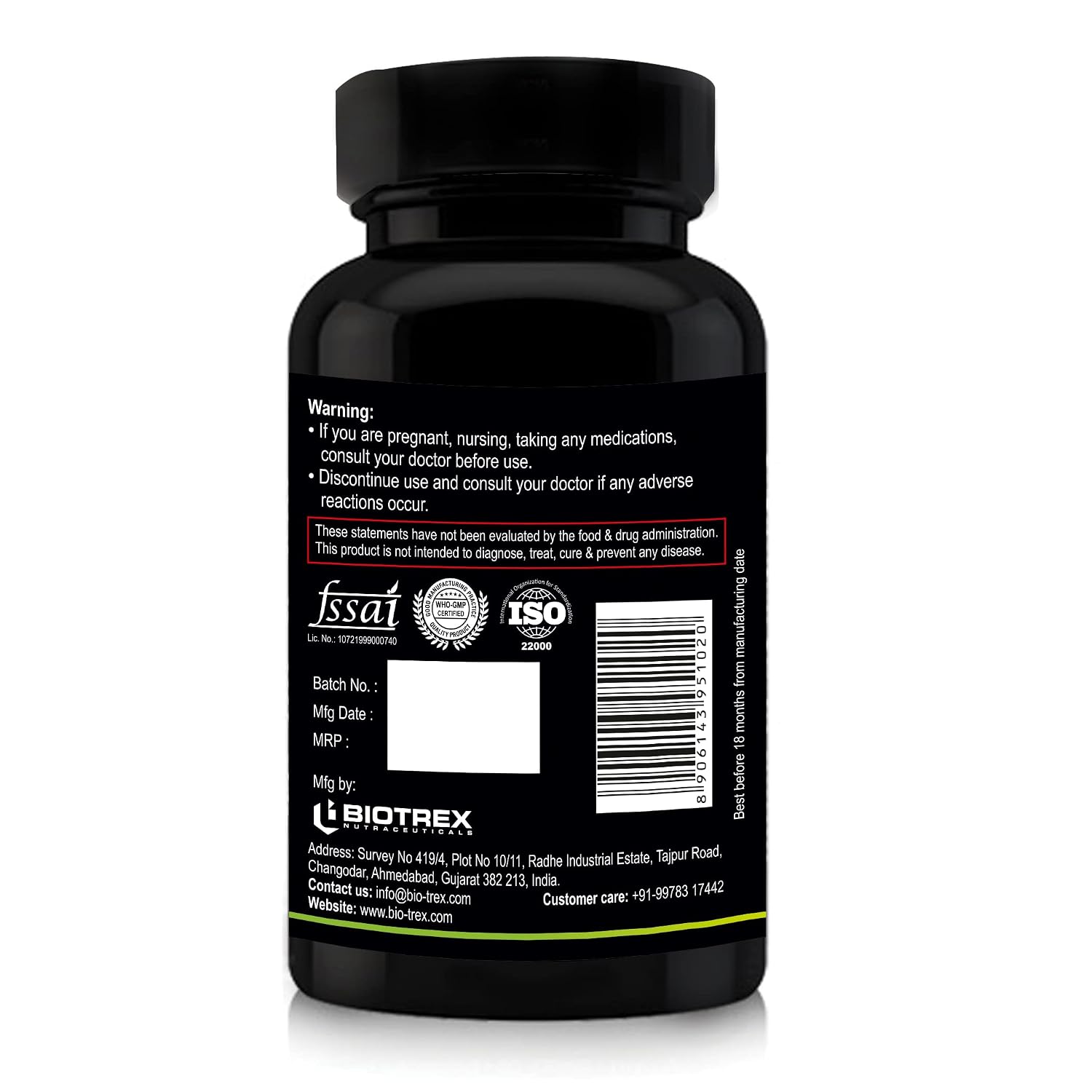 Nutriosys Choline & Inositol 500mg | Brain & Nerve Function | Better Motor Signal | Liver & Heart Health | Lab Tested | 90 Veg Capsules