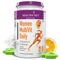 HealthyHey Nutrition MultiVitamin for Women - Multi-Vit Daily - 13 Vitamins & 10 Minerals - 90 Vegetable Capsules