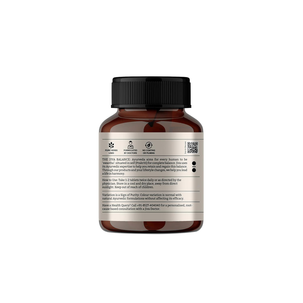 Jiva Diatrin Tablets 500mg | 100% Ayurvedic Formulation | Manages Blood Sugar Levels, Improves Metabolism & Strengthens the Pancreas | Balances Tri-Dosha- 60 Tablets (Pack of 2)