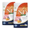FARMINA N&D Pumpkin | Dog Dry Pet Food | Lamb & Blueberry | Grain Free | Adult Mini Breed | Pack of 2 | Each 800g