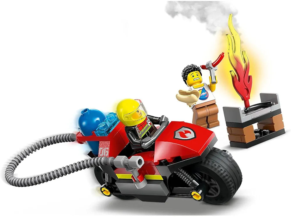 Lego City Fire Rescue Motorcycle Building Set 60410