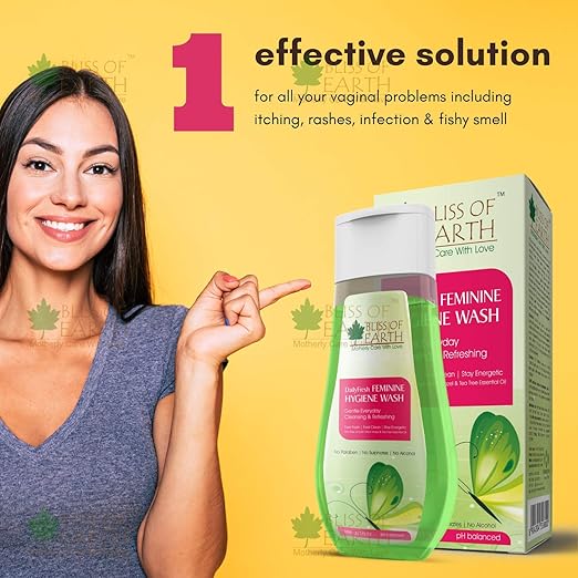 Bliss of Earth DailyFresh Feminine Hygiene Wash - 110 ml Each (Pack of 3)