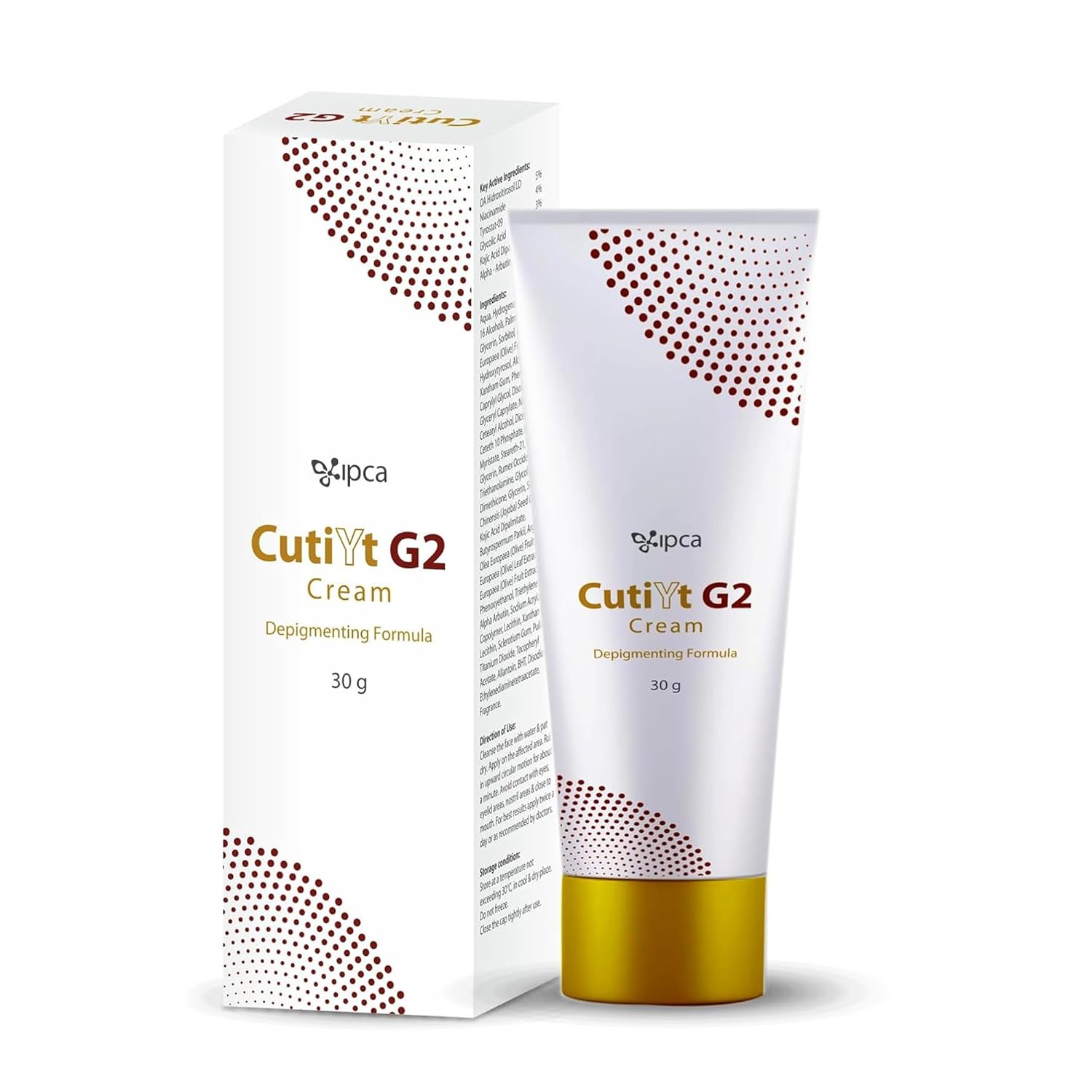 Ipca CutiYt G2 Cream â€“ 30gm Skin Tone Correcting & Pigmentation Maintenance Cream | Hydrating Formula for Even, Clear & Smooth Skin | Suitable for Sensitive & Long-Term Use