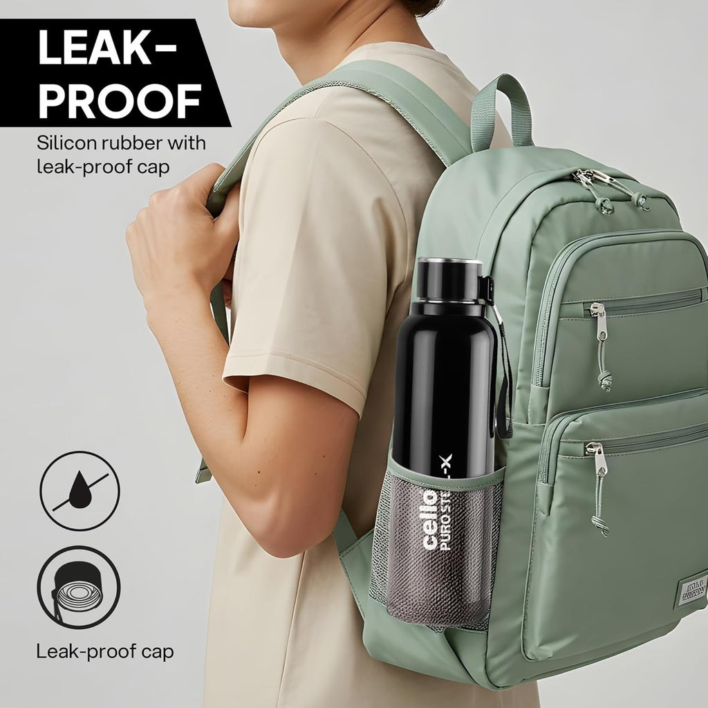 Cello Puro Steel X Benz 900 Insulated Bottle 730ml Stainless Steel Inner