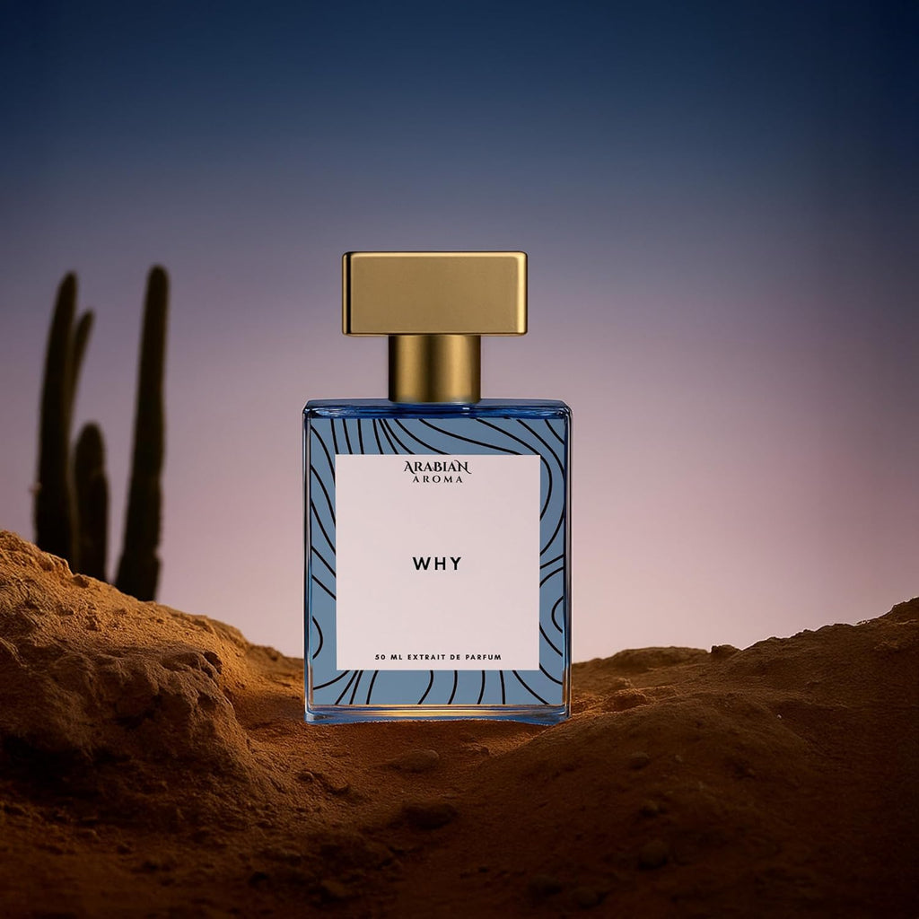 Arabian Aroma WHY Extrait De Parfum for Men | Bold & Fresh Long Lasting Fragrance | Modern Masculine Scent for Daily & Special Occasions | 50ml