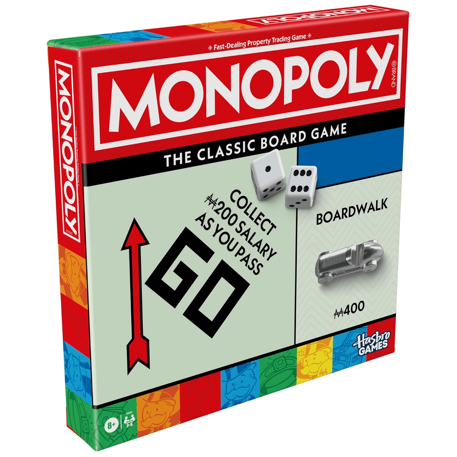 Hasbro Gaming Monopoly Bid Game Quick-Playing Card Game For 4 Players