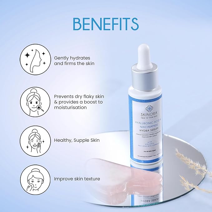 Skinora Hyaluronic Acid & Niacinamide Hydra Serum - 30 Ml