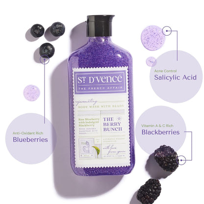 St.Dvence Berry Bunch Salicylic Acid Body Wash - 300 ml