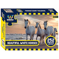 Webby Beautiful White Horses Jigsaw Puzzle 252 Pieces