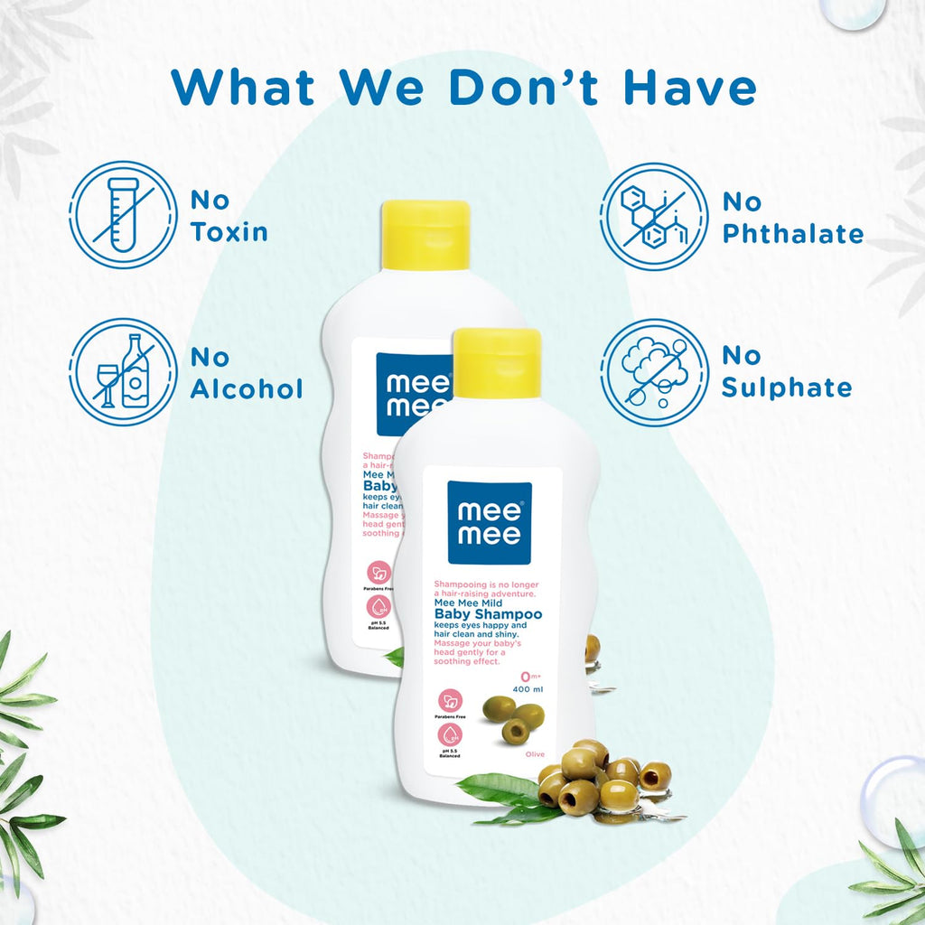 Mee Mee Gentle Baby Shampoo - 400 ml (Pack of 2)