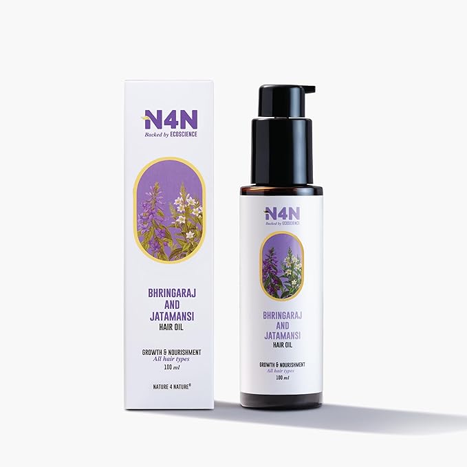 Nature4nature Natural Hair Oil for Men and Women Contains Bhringraj and Jatamansi - 100 Ml